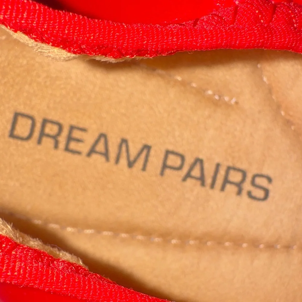 DREAM PAIRS Women's Foldable Ballerina‎ Flats Red Size 10